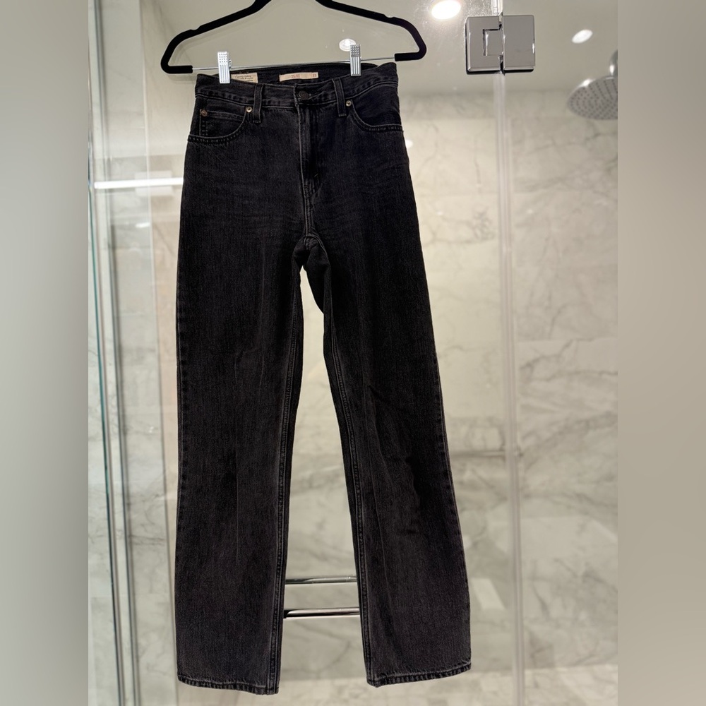 Levi's Women's Black Straight Leg Jeans